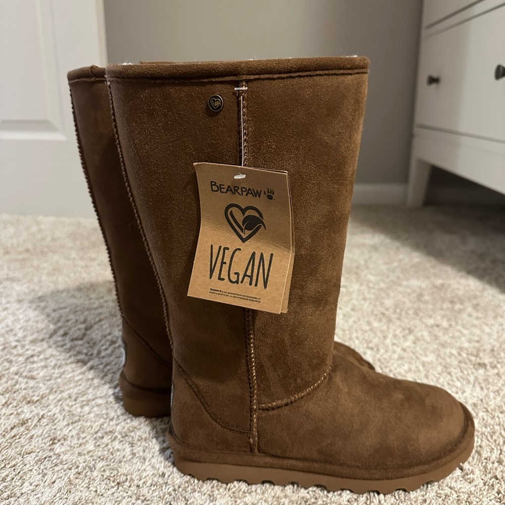 BearPaw Vegan Tan Boots